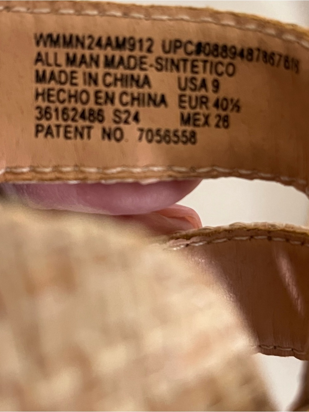 Madden NYC Selina H Band Tan Woven Slide Sandals Sz 9 - Picture 3 of 5